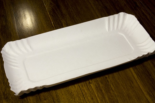 Bandejas Rectangulares Cartón blanco - Cubeta - Pesada