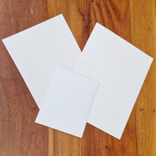 Bases de carton blanco extra - Rectangular