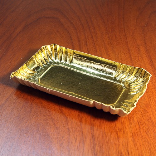 Bandejas Rectangulares laminadas con poliester oro - Cubeta - Standard