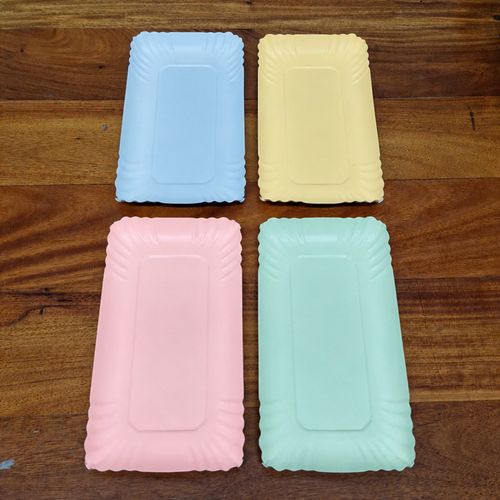Bandejas Rectangulares multicolor (rosa,celeste,verde, amarillo) - Cubeta - Standard