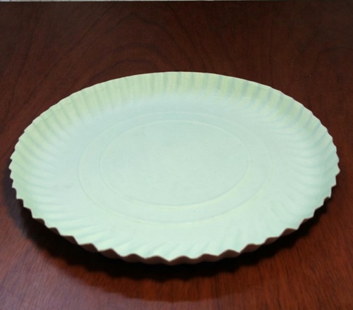 Bandejas Redondas Cartón con papel ambos lados verde - Standard