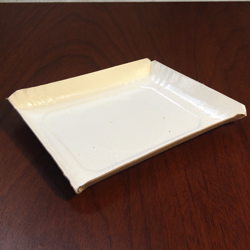 Bandejas Rectangulares Cartón blanco con polipropileno transparente - Standard