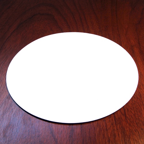 Discos de cartón blanco extra