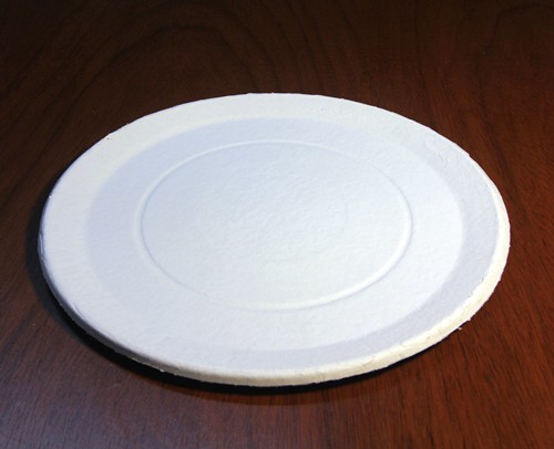Platos redondos cartón blanco